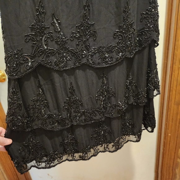 D'Albert Womens Black Designer Mini Dress-Size 6 - Picture 5 of 9